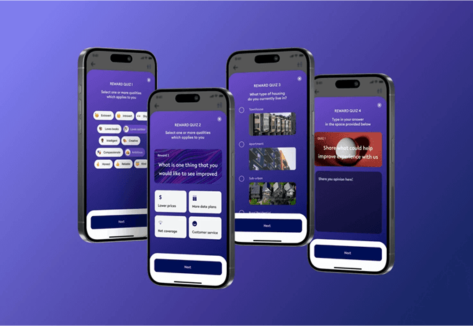 Interface de l'application mobile AKIBA